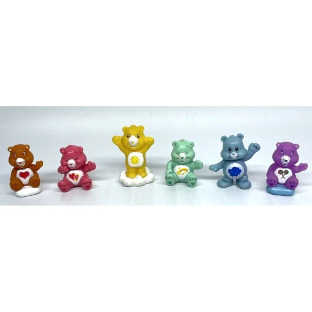 Care Bears Figures Cake‎ Toppers LOT of 6 TCFC Hasbro Some Vintage